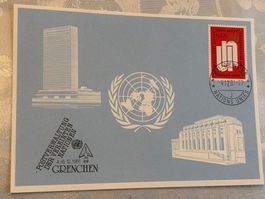 UNO-Brief Grenchen 1981, Sonderstempel der Postverwaltung...