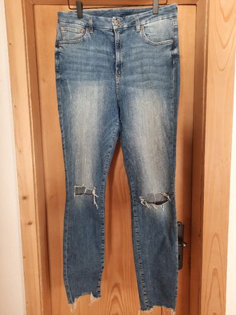 Washed Skinny High Waist Jeans - Gr. 32 bzw. 44