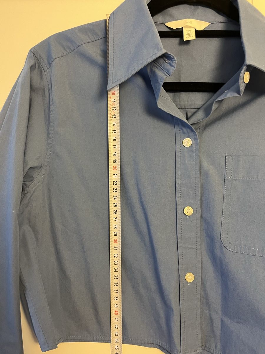 H&M Camicette: 100% Baumwolle blaues Crop Hemd – Nuovo (secondo la descrizione) da Allschwil venduto da eyl_bb8q 5