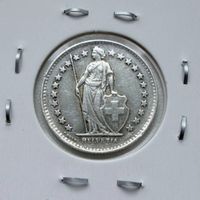 1/2 Franken 1948 B Schweiz Silber