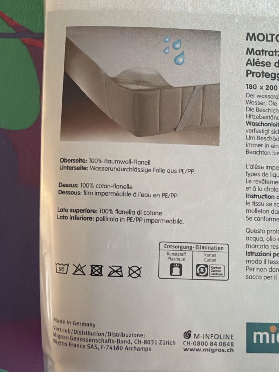 Biancheria da letto: Molton Matratzenschutz 180x200 – Usato da Oberrohrdorf venduto da Mariann79 2