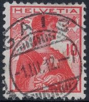GAIS 1.III.12 - Vollstempel auf Helvetia Brustbild