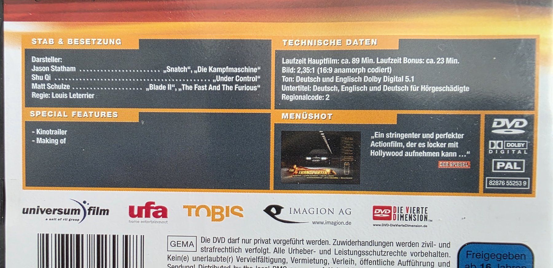 Alle DVDs: DVD / 3 Transporter Filme - 1-3 – Gebraucht aus Oetwil am See von fineli2 1