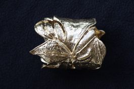 Braceleen forme de fleur dorée, style vintage, unique et élé