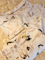 Bettwäsche Set Blumenmuster beige weiss top Zustand 