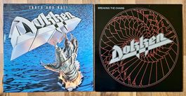 2x DOKKEN LP's 1980's * TOOTH AND NAIL * BREAKING THE CHAINS
