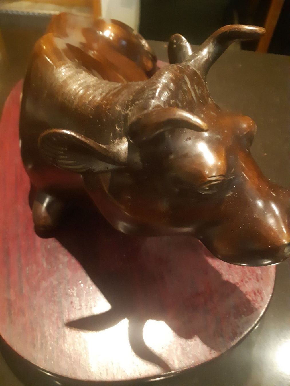 Skulpturen & Statuen: Grosser Bronze Stier 8,6 Kilo – Gebraucht aus Grindelwald von carro5 2