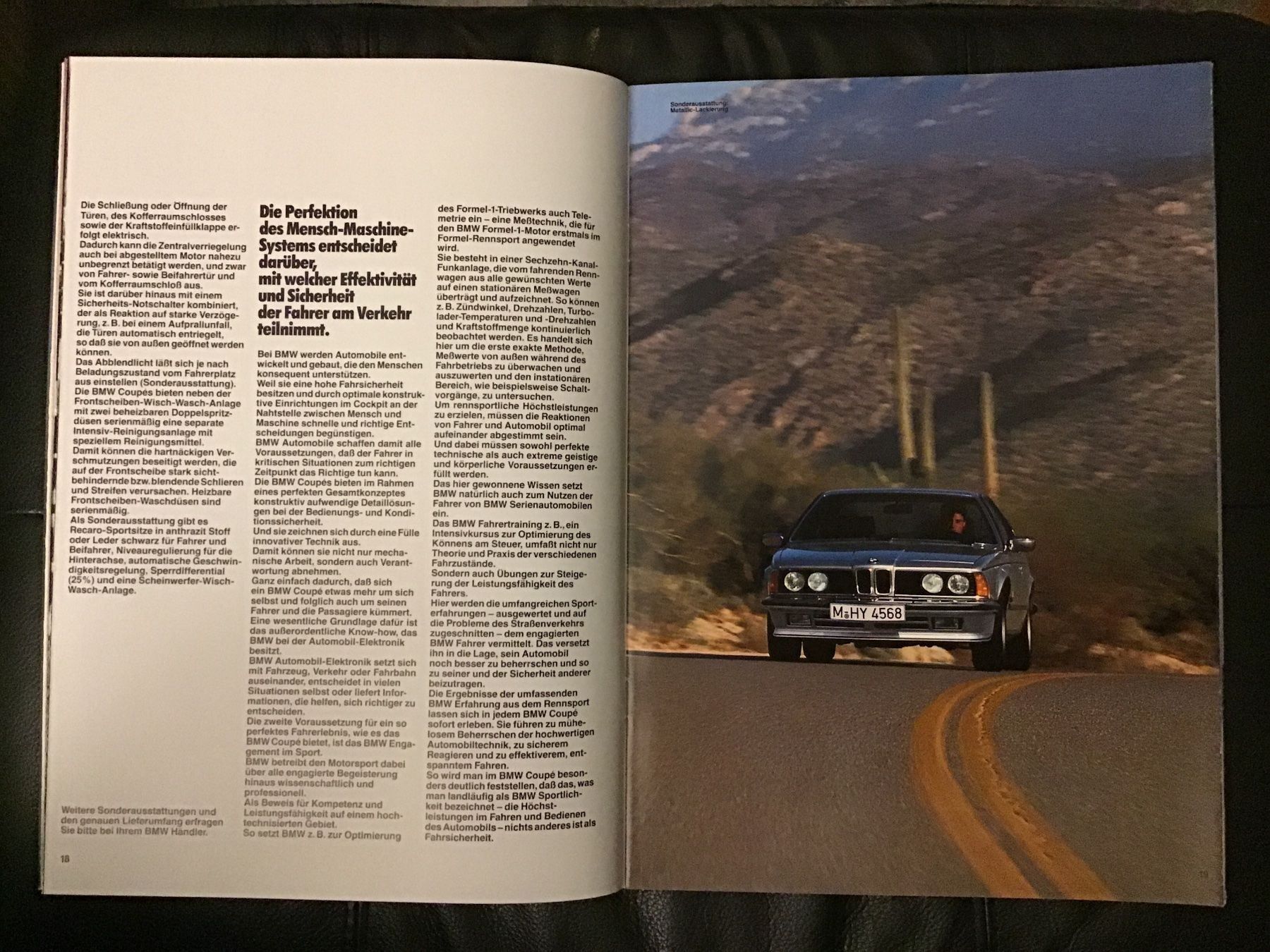BMW Documenti: BMW 635 CSI Verkaufsprospekt 1984 – Usato da Scherzingen venduto da Starseller62 3