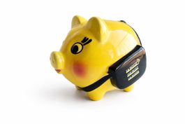 Die Post Sparschwein Spardose Keramik Postkasse Gelb
