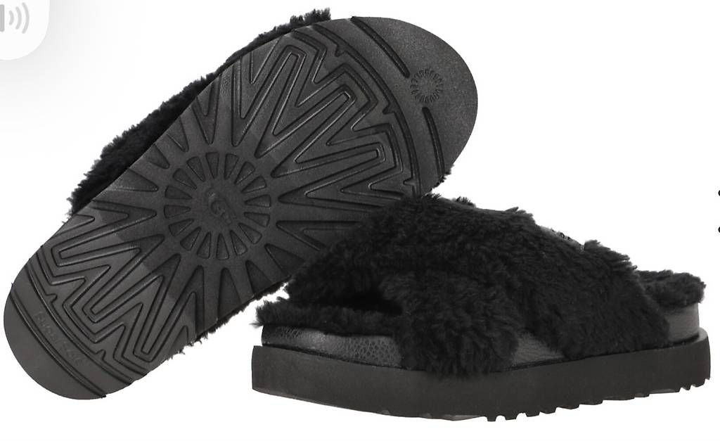 Damenschuhe: UGG FUZZ SUGAR CROSS SLIDE Gr. 39 – Gebraucht aus Stäfa von DearDarling 1