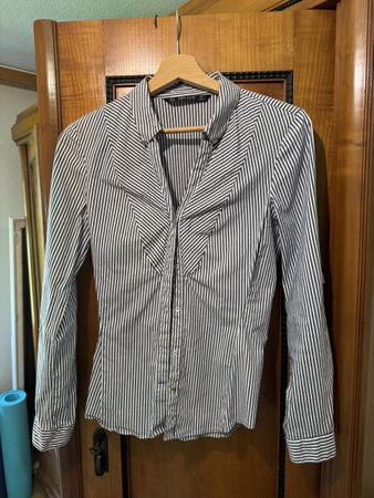 Damen Bluse gestreift ZARA Grösse M gebrauchter Zustand