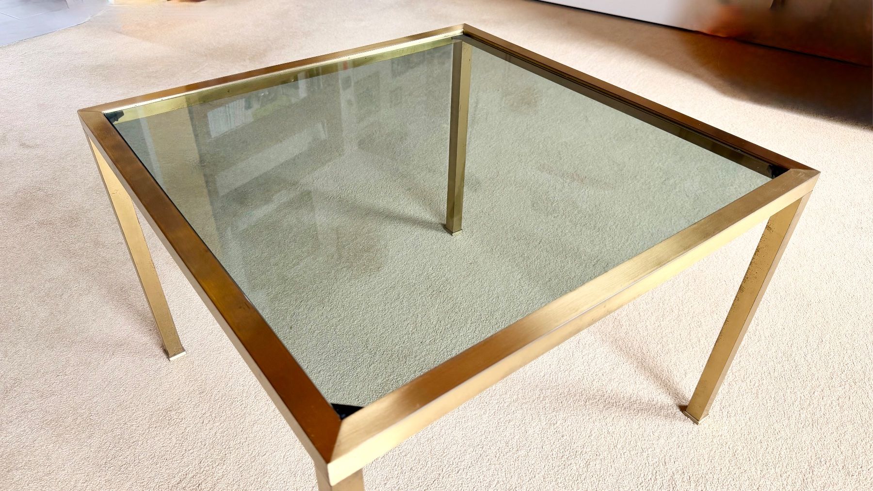 Tische: Vintage Clubtisch - Glas/Messing – Gebraucht aus Gebertingen von redeal 2