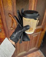 gants noir pour femme taille M marque massimo dutti