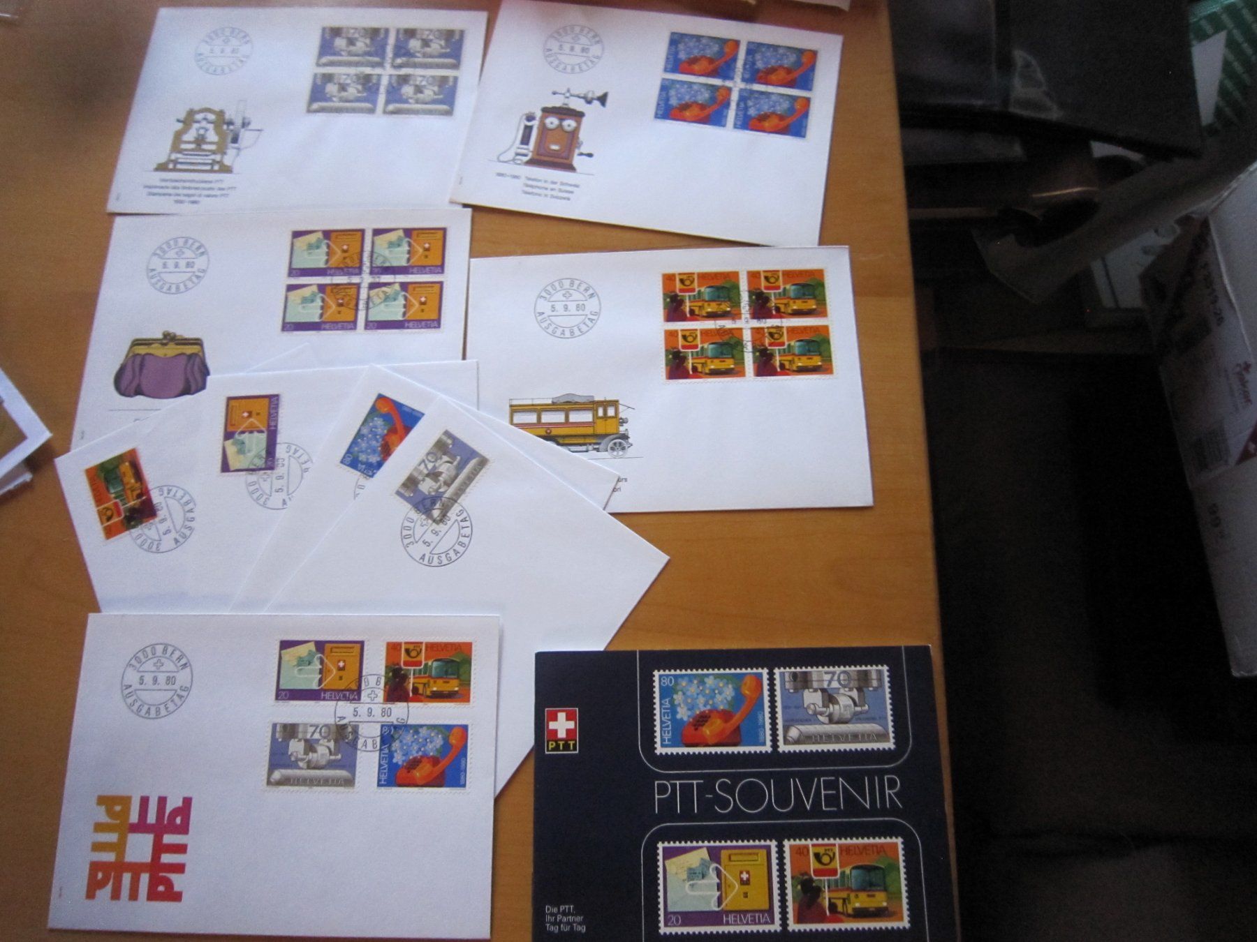 Alle Briefmarken: 1980 Serie einzeln und 4er und Büchlein FDC – Gebraucht aus Gordola von Polentaefung
