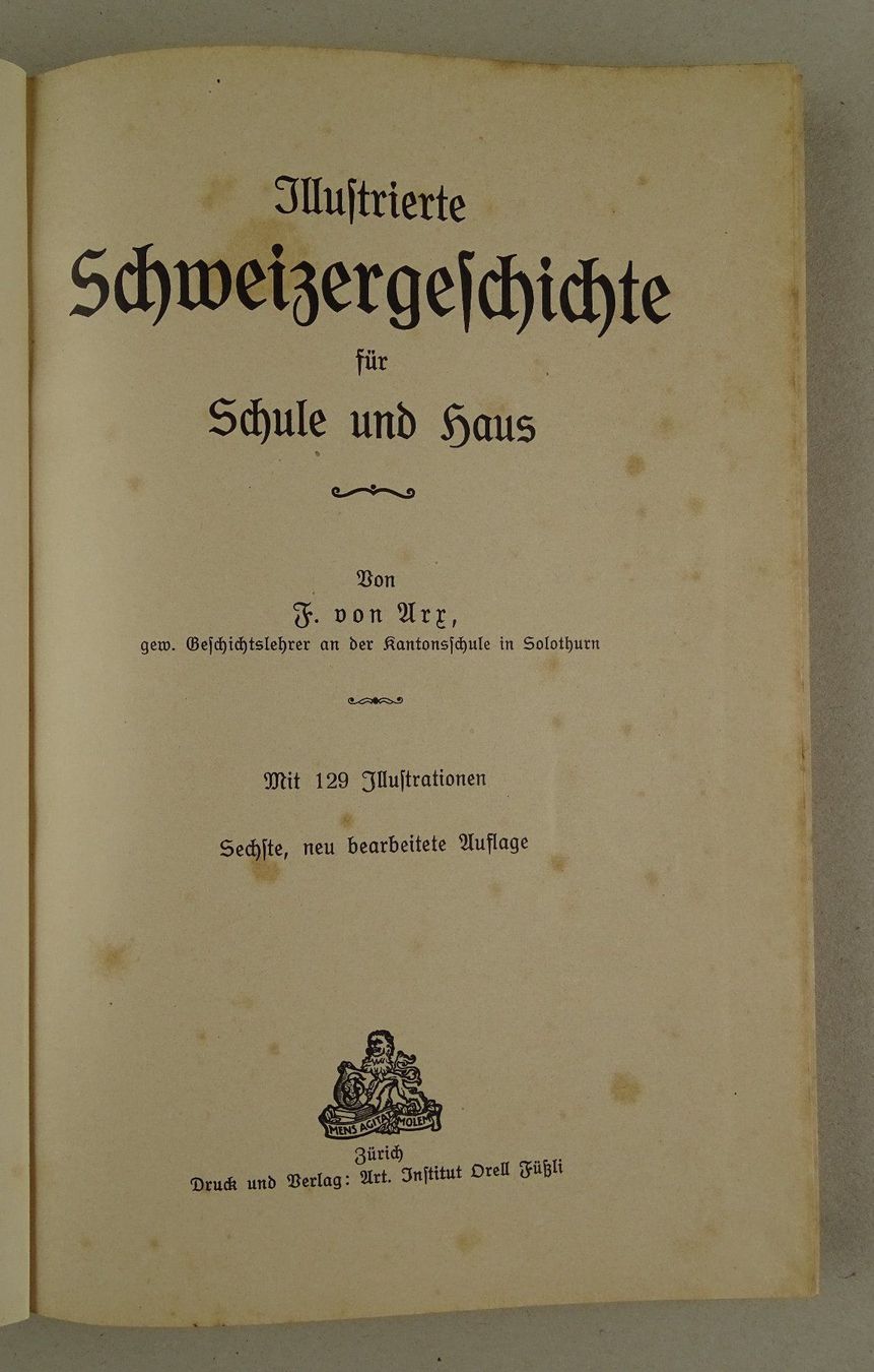 Libri: ILLUSTRIERTE SCHWEIZERGESCHICHTE, 1917, HOLZSTICHE – Usato da Grüningen venduto da Kartensammler 2