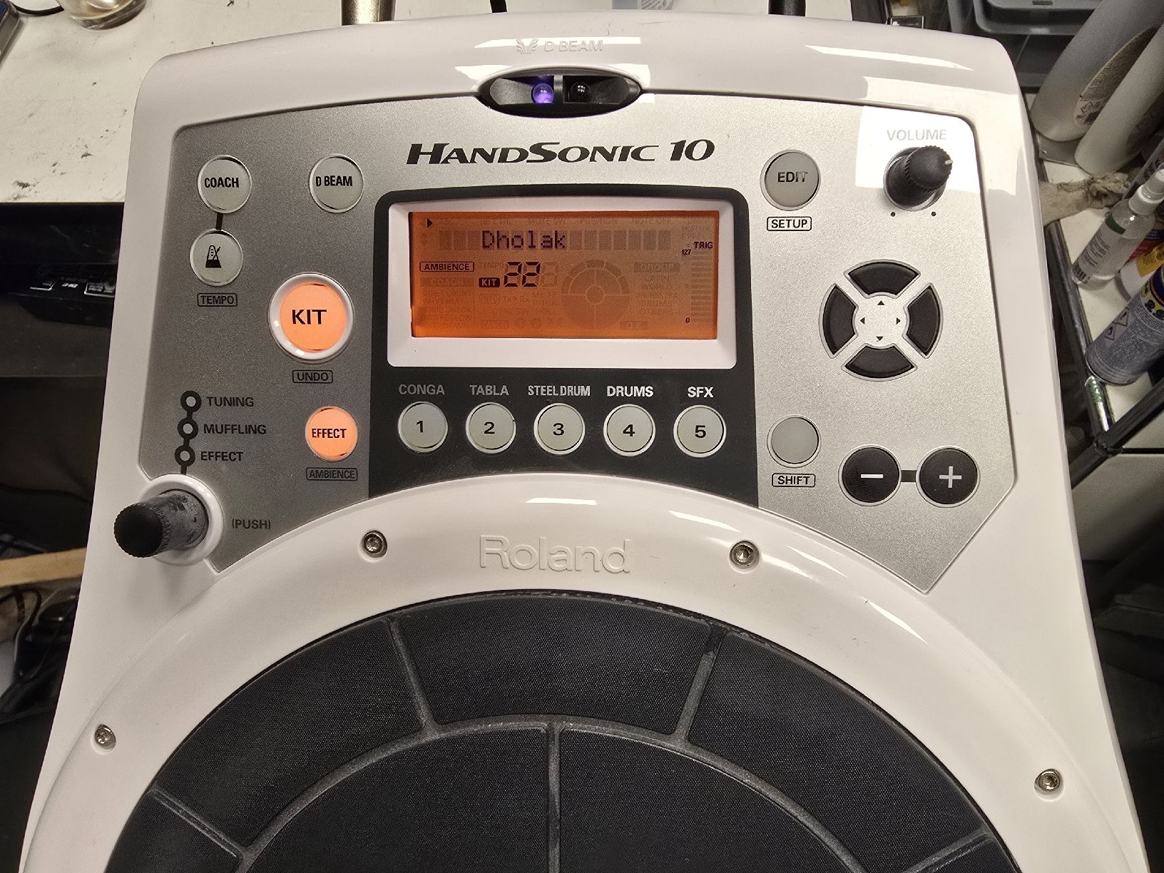 Roland Strumenti musicali: ROLAND HandSonic HPD-10 Hand Percussion Pad mit Netzteil – Usato da Zürich venduto da Roy-Events-Zurich 6