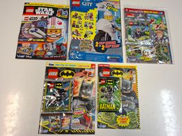 Lego Magazine Hefte NEU Star Wars Batman Marvel Jurassic 8