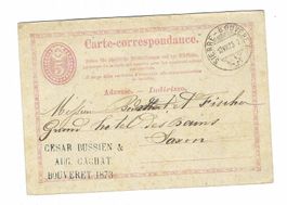 Bahnstempel Sierre-Bouveret 1873 fy