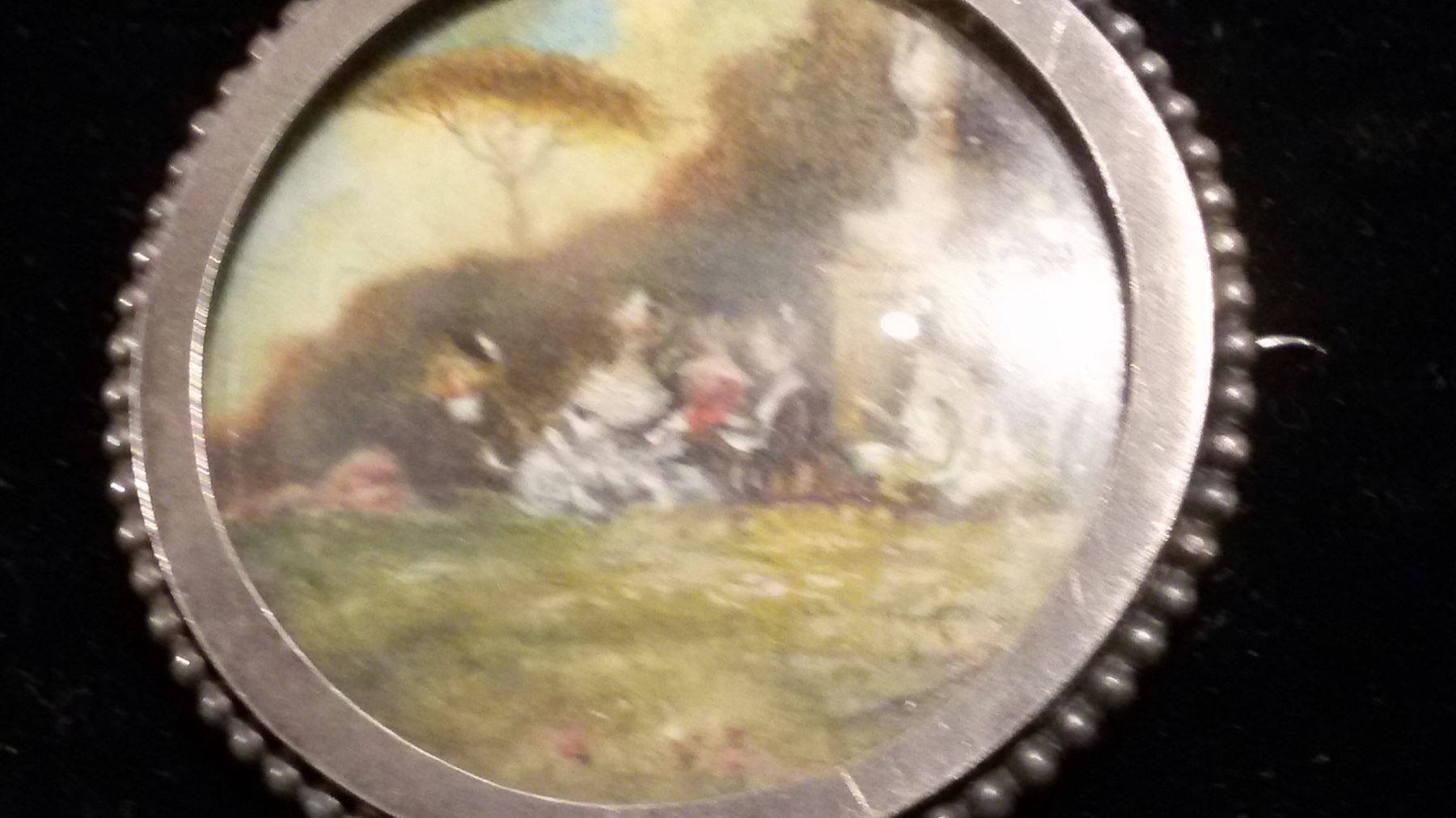 Broches & Aiguilles: Brosche - Miniaturmalerei – Antique à Bischofszell par Joachim-115 2