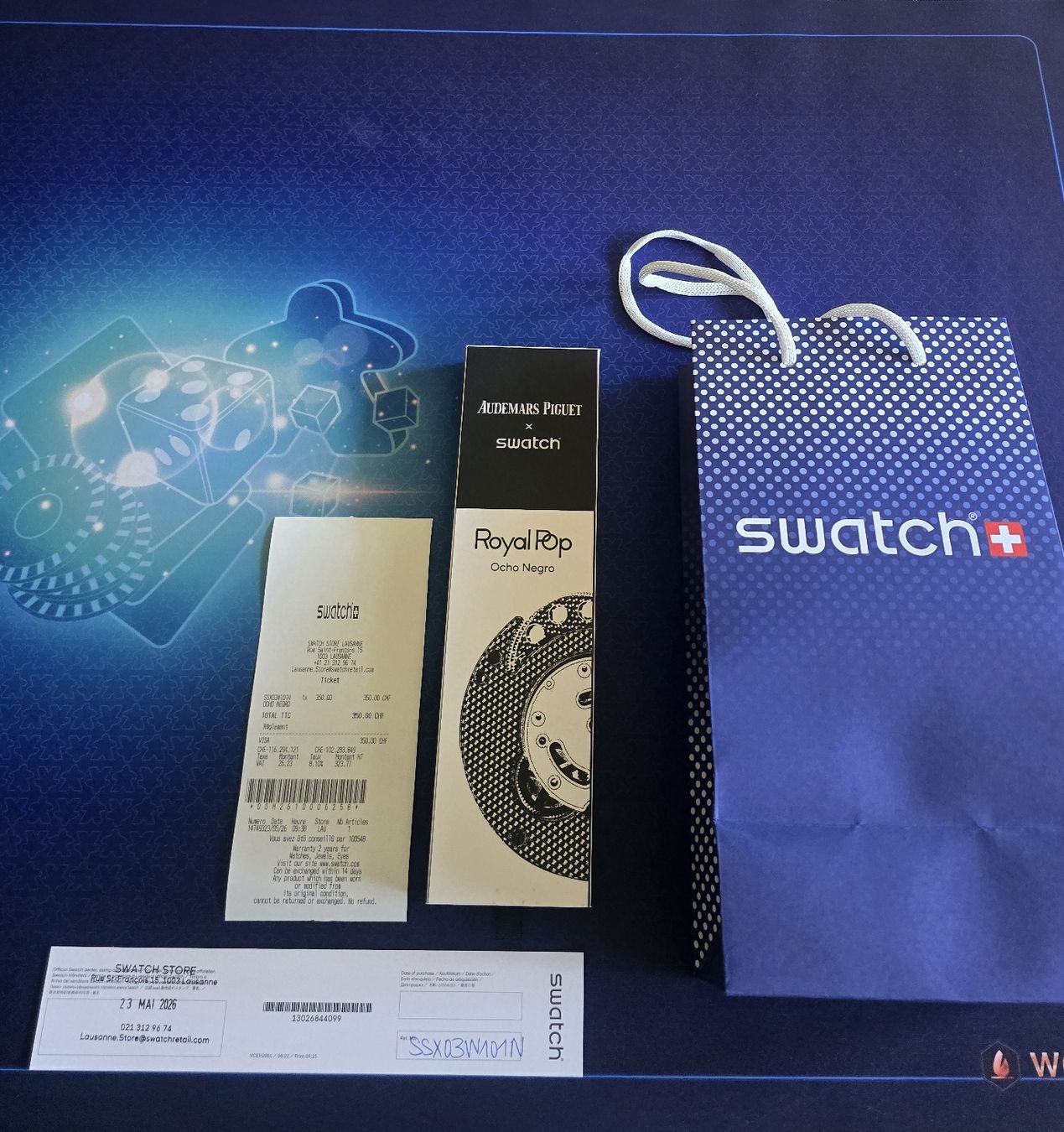 Swatch Orologi: Royal Pop BLACK Swatch × AP – Nuovo e nell'imballaggio originale da Lausanne venduto da zak_dnn5 3