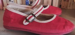 Chaussures enfant rouges mary jane 