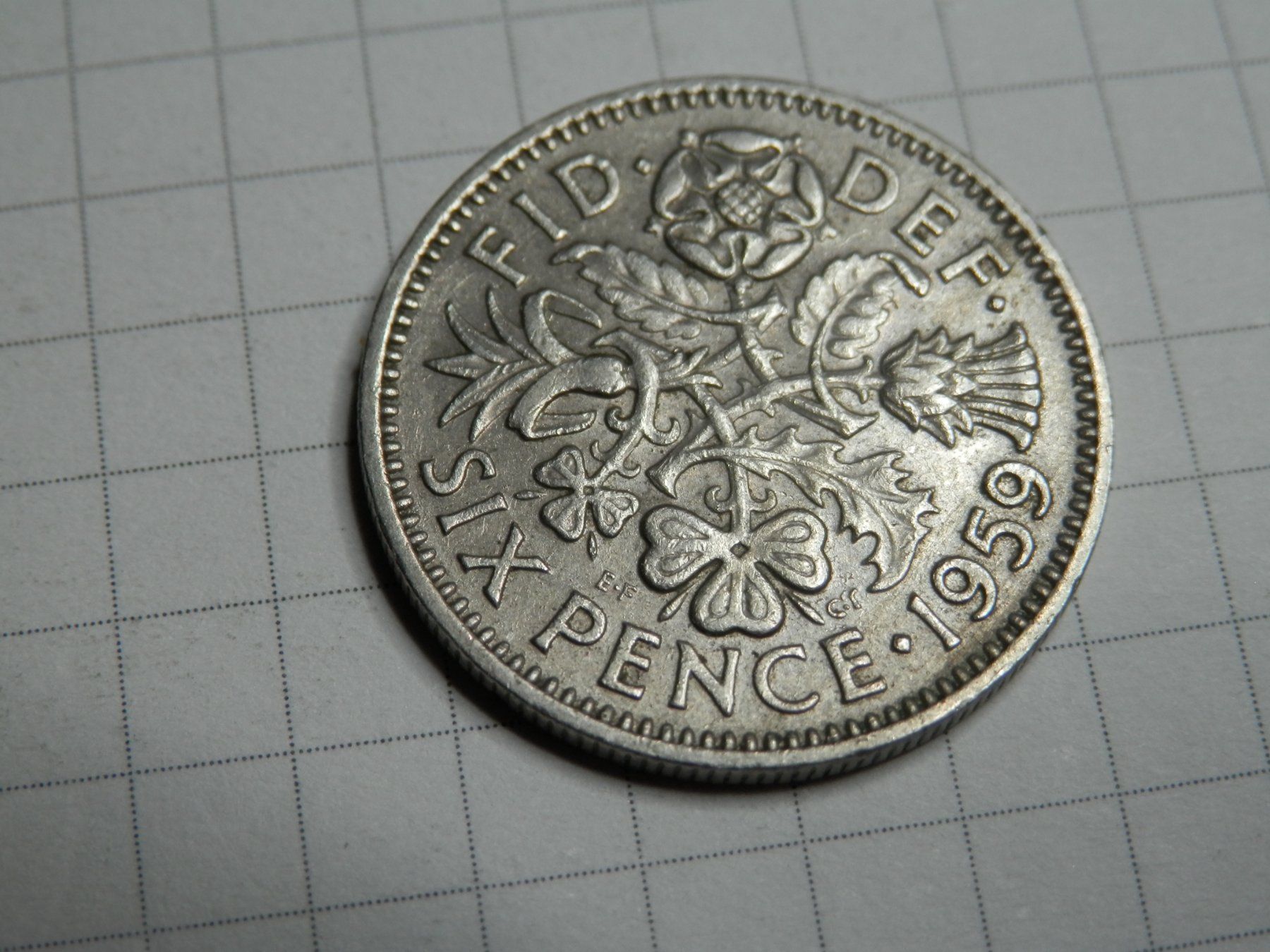 Tutti le monete: Großbritannien 6 Pence, 1959 – Usato da Weiach venduto da weiach81 1