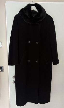 Vintage Black Wool Coat