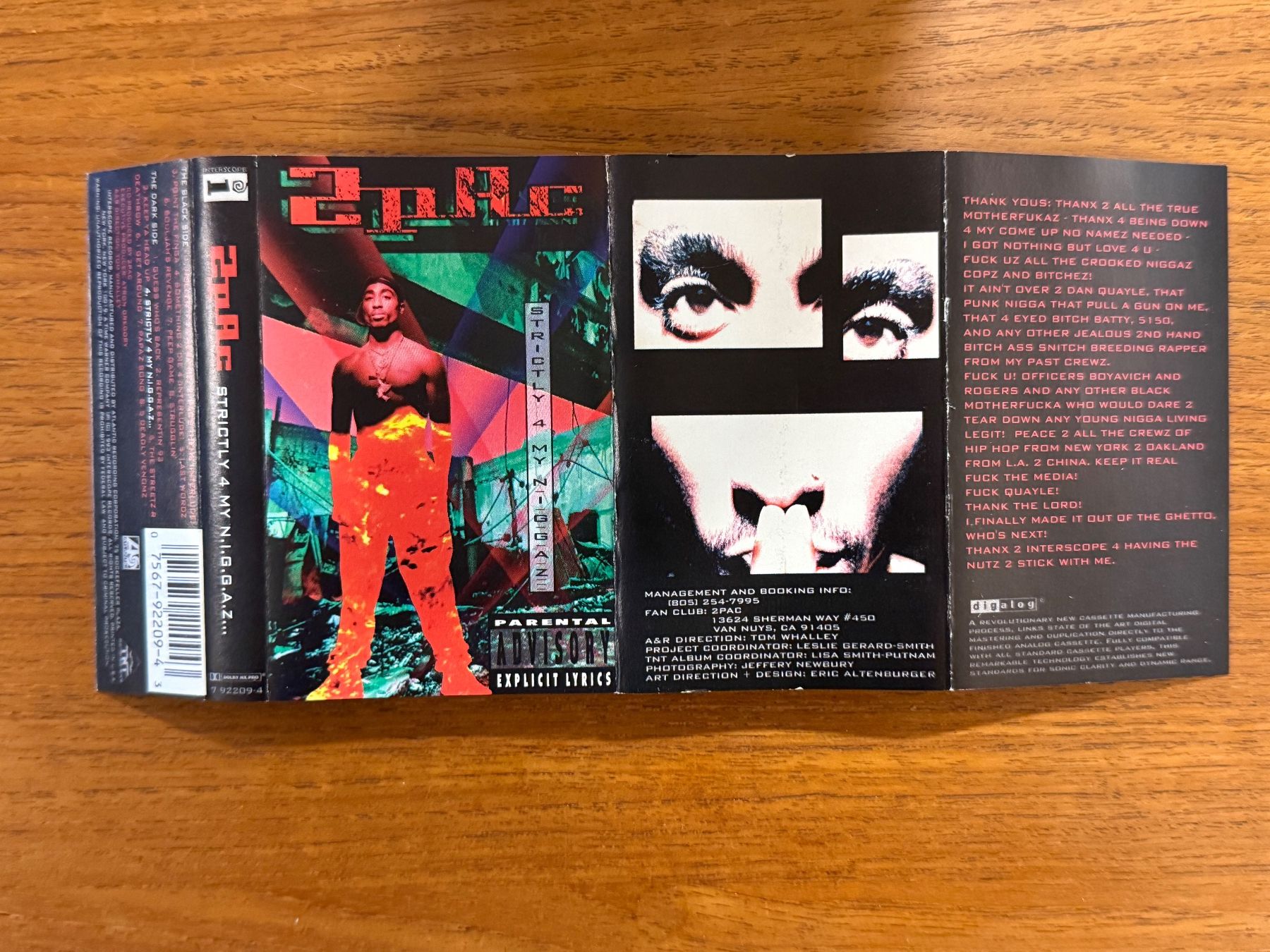 Musicassette: 2Pac - Strictly 4 My N.I.G.G.A.Z / 1993 Rap cassette MC – Usato da Delémont venduto da cpop 1