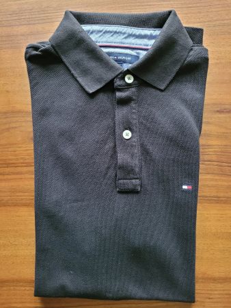 Tommy Hilfiger Herren Polo-Shirt, Gr. XS, schwarz