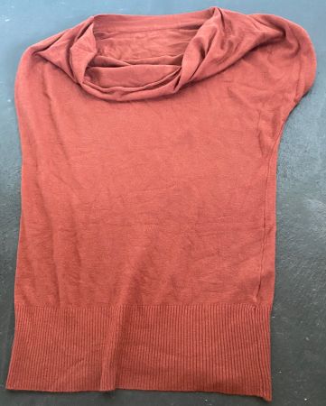 Wolltop rostbraun mit Kaschmir M