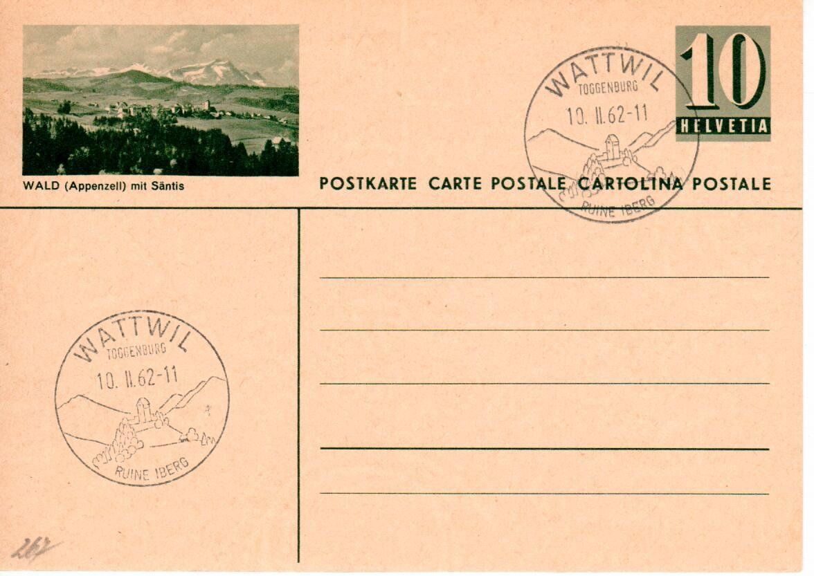 Tutti i francobolli: Bildpostkarte Wald (Appenzell) – Usato da Wolhusen venduto da Curver9