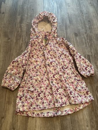 Celavi Regenjacke Gr. 90 mit Blumenmuster