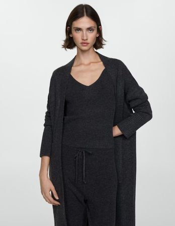 🤩VENICE BEACH CARDIGAN GRAU MIT TASCHEN
