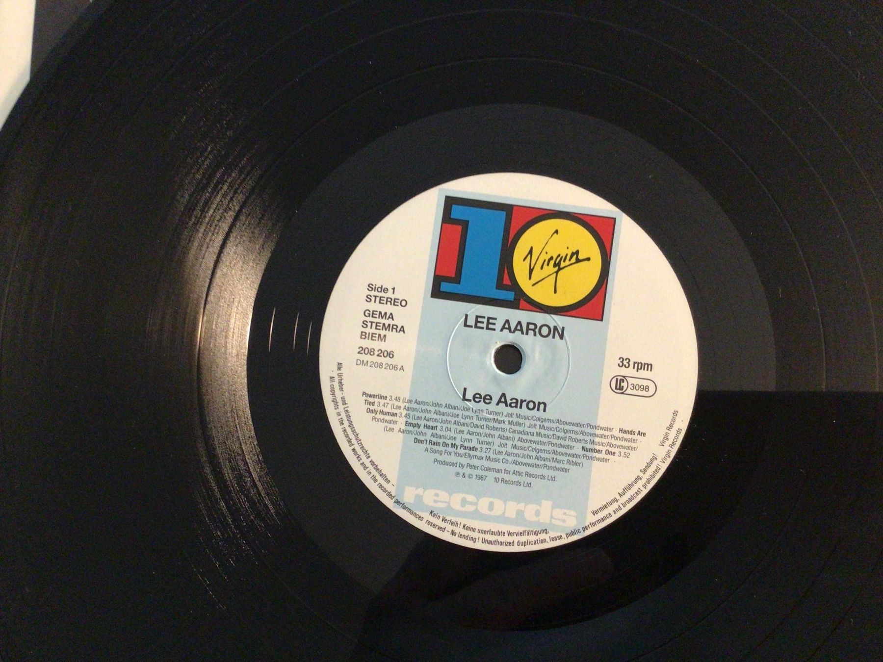 Dischi in vinile: LEE AARON, LP 1987 – Usato da Steinach venduto da Quarkie 2