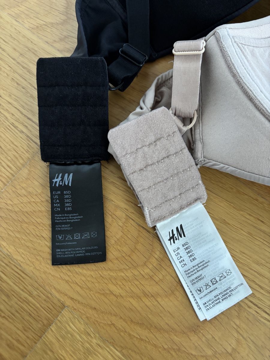 H&M Sonstige Unterwäsche: 2 Still BHs H&M schwarz/nude Grösse 85D – Gebraucht aus Basel von ukhtyy 4