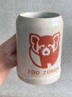 Vintage Hürlimann Bierkrug Zoo Zürich roter Panda