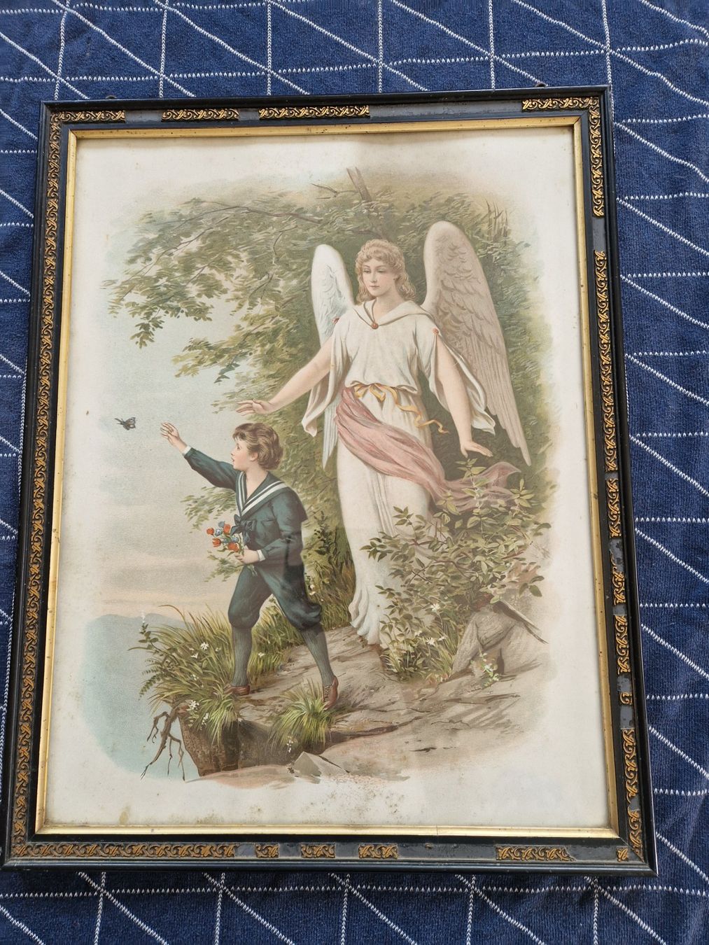 Foto & Immagini: 2 antike Engelsbilder / Drucke – Usato da MUEHLAU venduto da ibo_5c7d 1