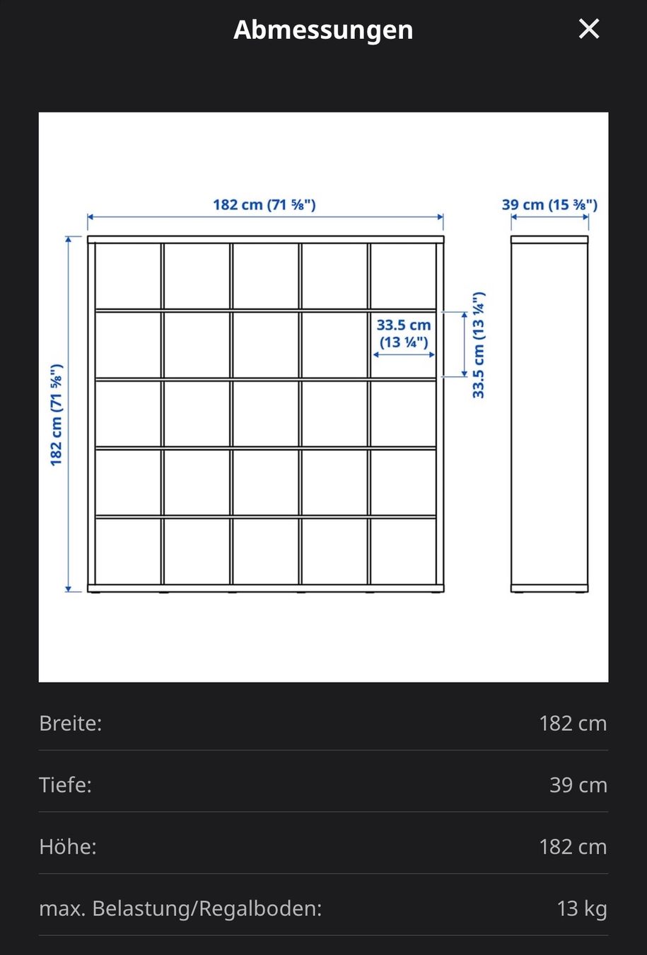 Ikea Scaffali: KALLAX 5 × 5 (Gratis) – Usato da Stallikon venduto da Bubazone 3