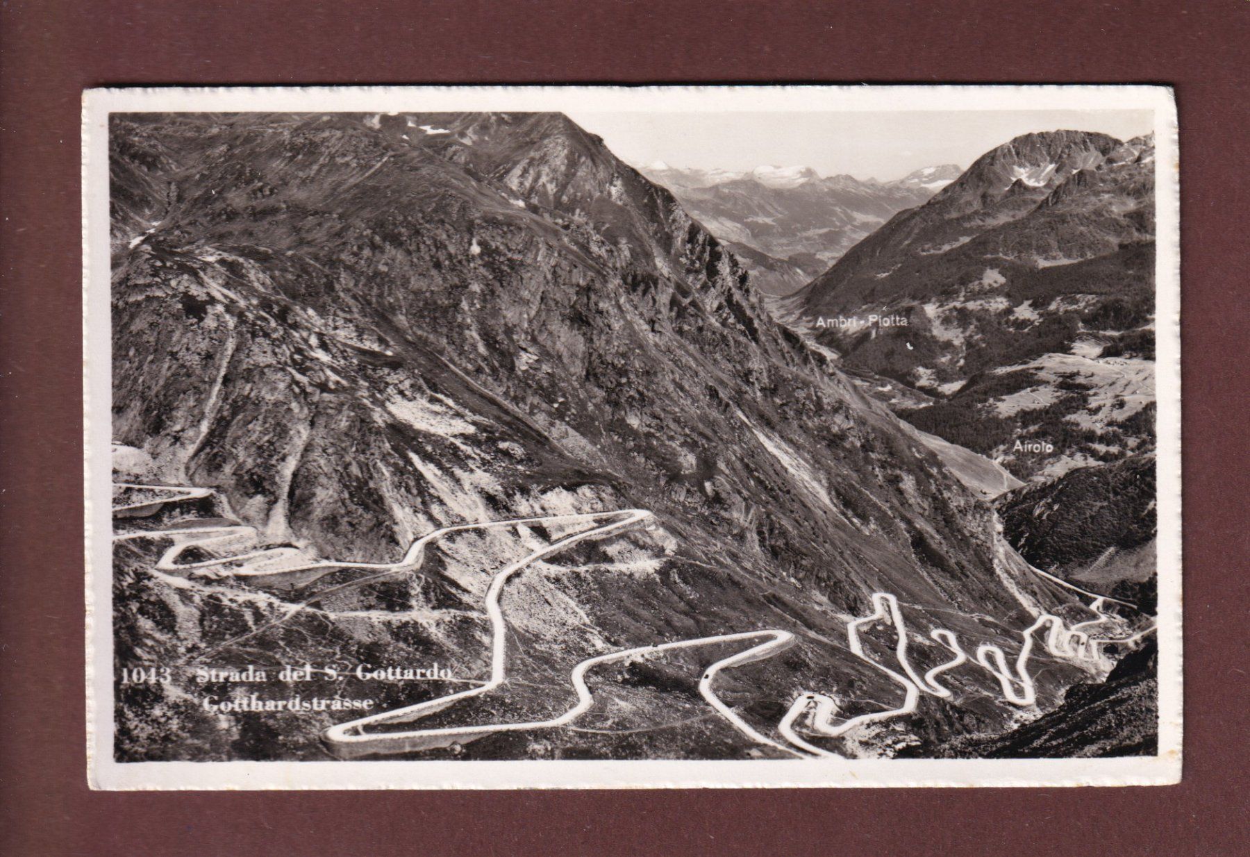 Cartoline postali: STRADA DEL GOTTARDO – Usato da Pully venduto da nicecards-shop