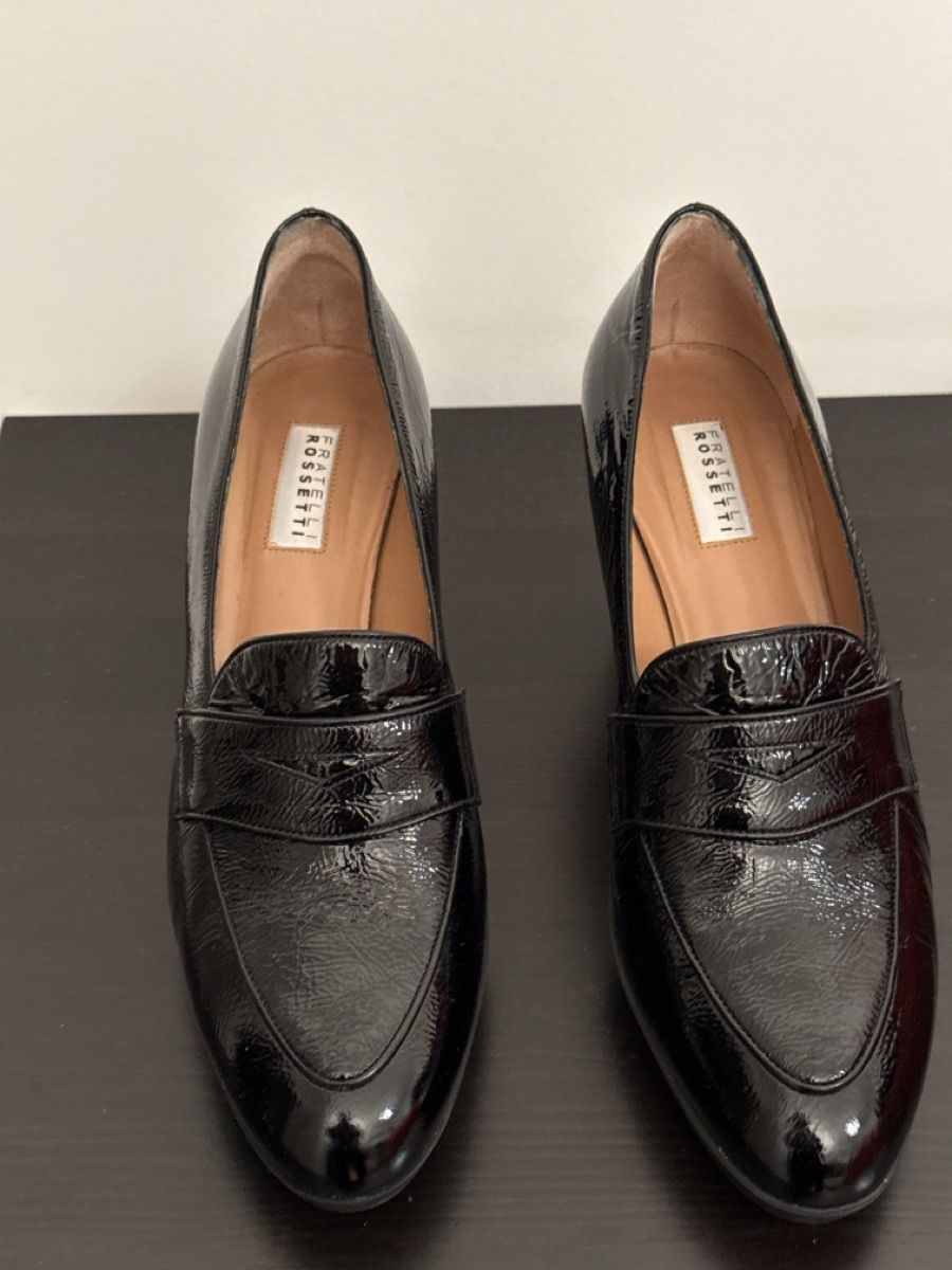 Fratelli Rossetti Scarpe da donna: Fratelli Rossetti Black Leather Heels - Size 39.5 – Nuovo (secondo la descrizione) da Geneve venduto da fed_grg5