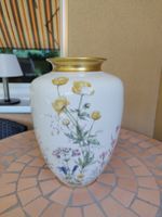 1960s Krautheim Selb Bavaria Hand Painted Floral Vase Gold