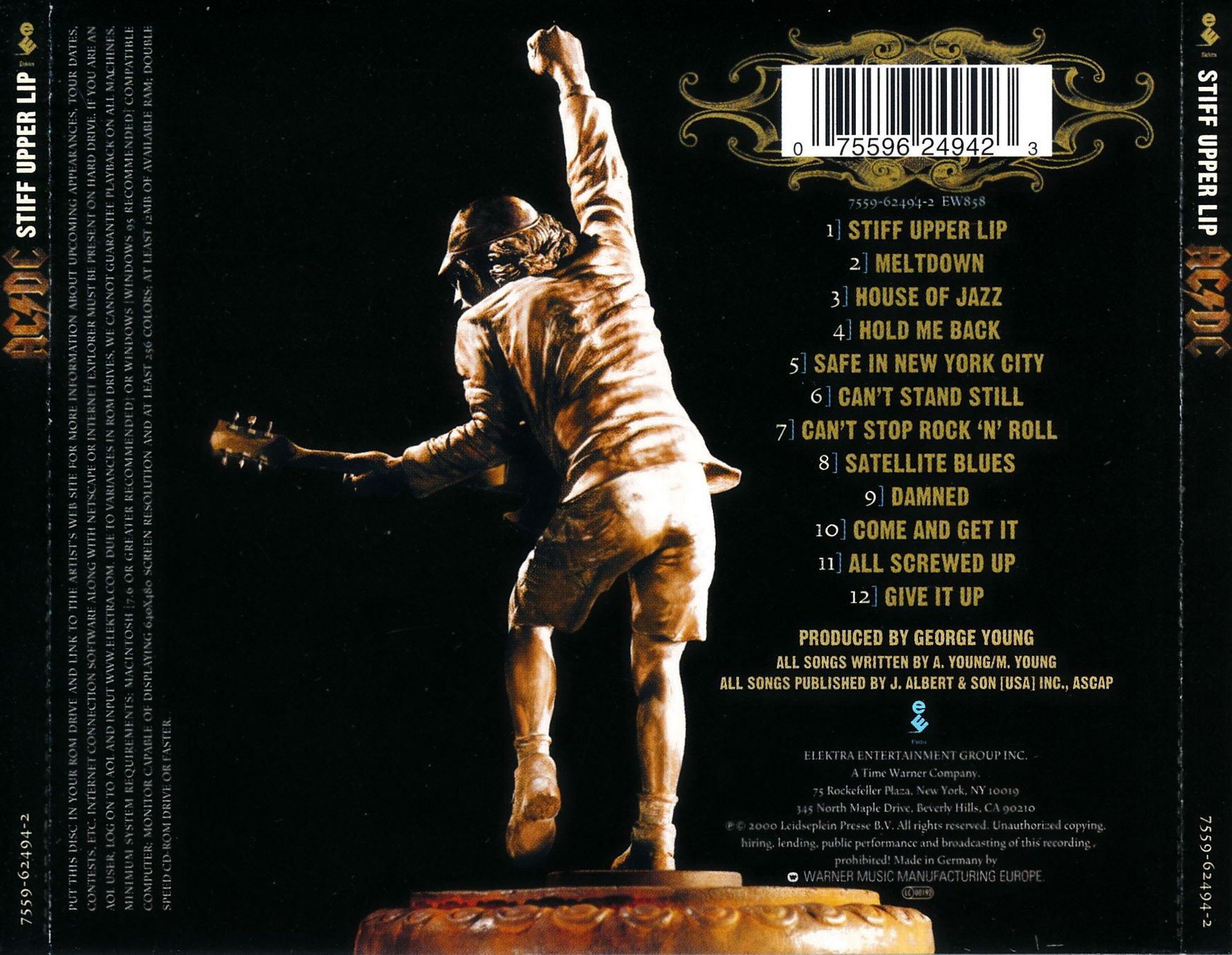 CD: AC/DC - STIFF UPPER LIP (CD) – Usato da Hedingen venduto da Studers 1