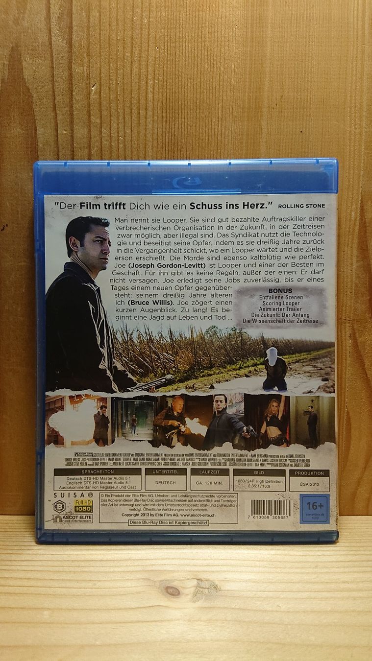 Tutti i DVDs: LOOPER Blu-Ray mit Bruce Willis – Usato da Wilderswil venduto da Exebub 1