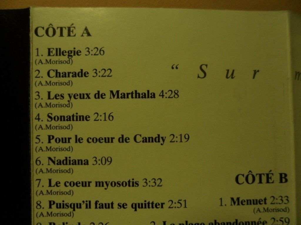 Musicassette: ALAIN MORISOD  "Sur mon Piano" – Usato da Langnau i. E. venduto da gf2_29jt 2