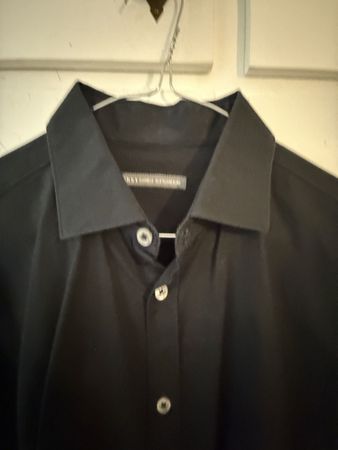 Camicia uomo Daniele Alessandrini nera taglia 39 ottime cond