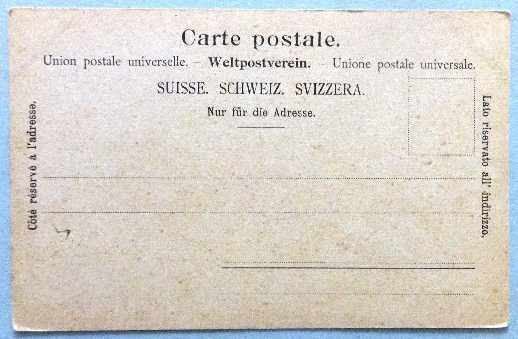Cartoline postali: Interlaken – Usato da Fétigny venduto da Billy2miny 1