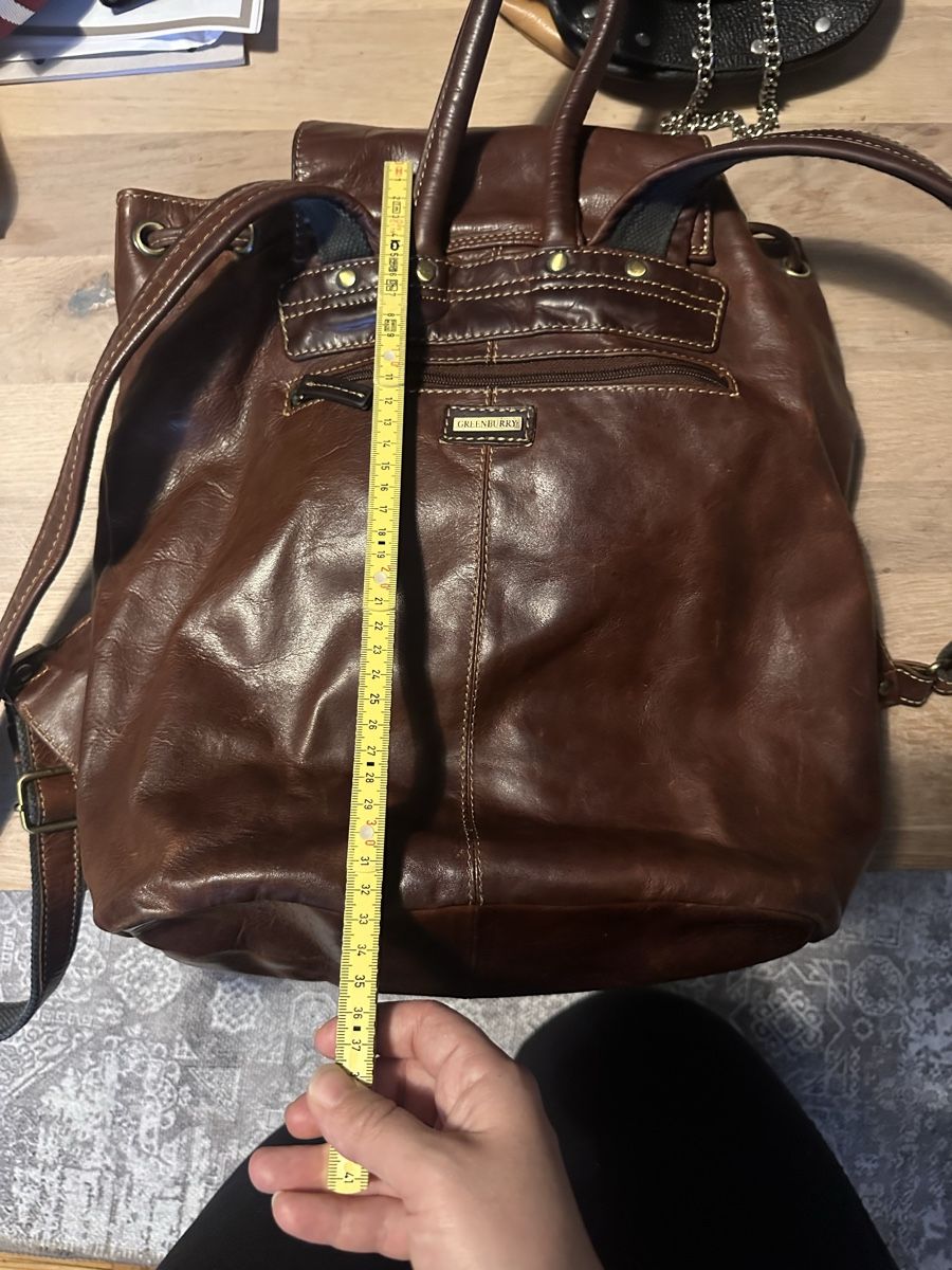 Zaini: Greenburry Leder Rucksack braun Vintag – Usato da Winterthur venduto da yan_mzy9 3