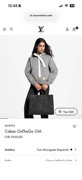 Taschen für Damen:  Louis Vuitton OnTheGo GM  Monogram Empreinte Nero – Neu und originalverpackt aus Maroggia von sha_n2dq 1