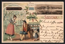 Litho Zug, Kakao Suchard, Ortsansicht, F