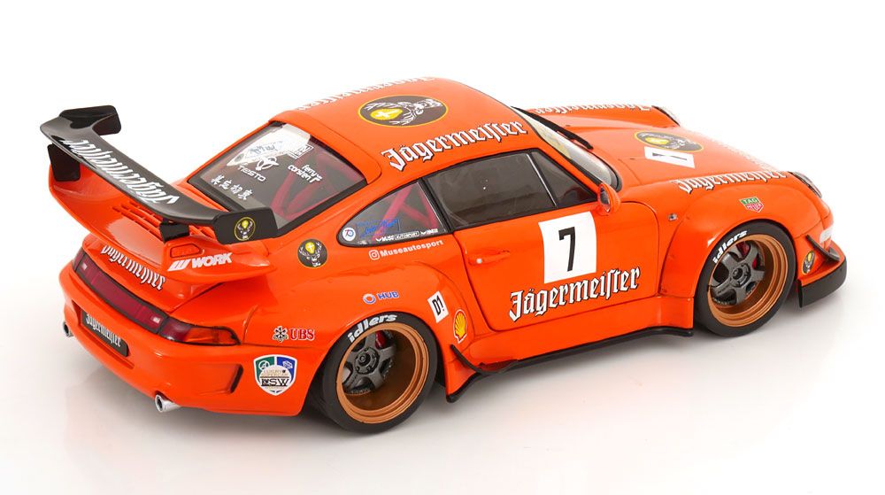 PORSCHE 911 993 RWB JÄGERMEISTER 2020 1:18 SOLIDO (Neu und ...